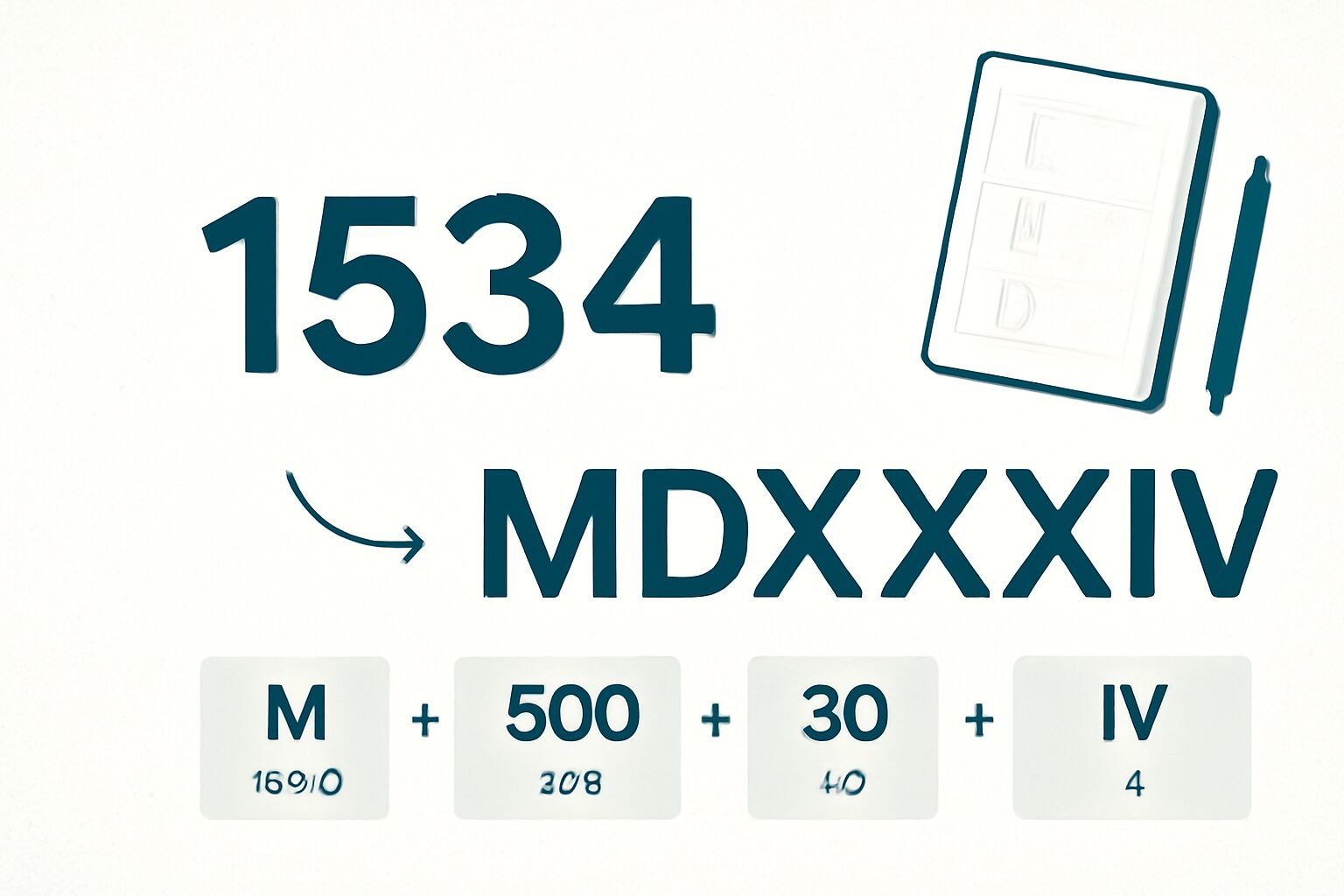 Roman Numerals: 1534