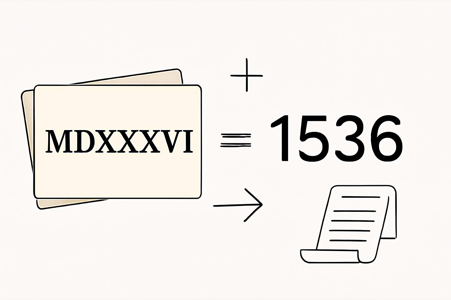 Roman Numerals: 1536