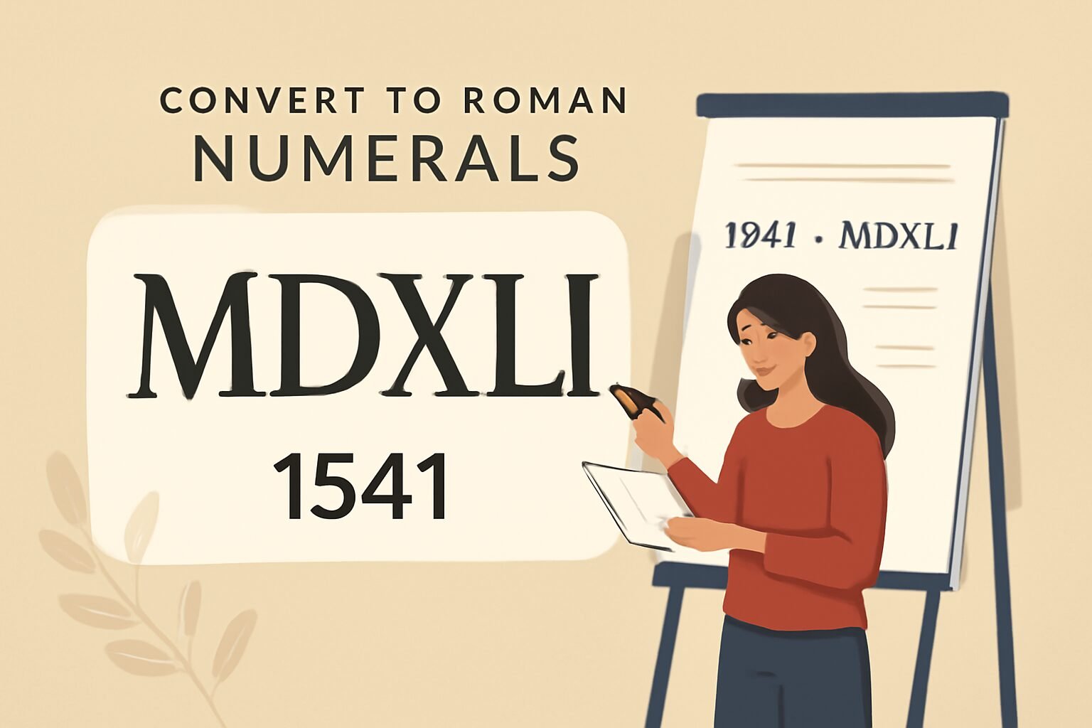 Roman Numerals: 1541