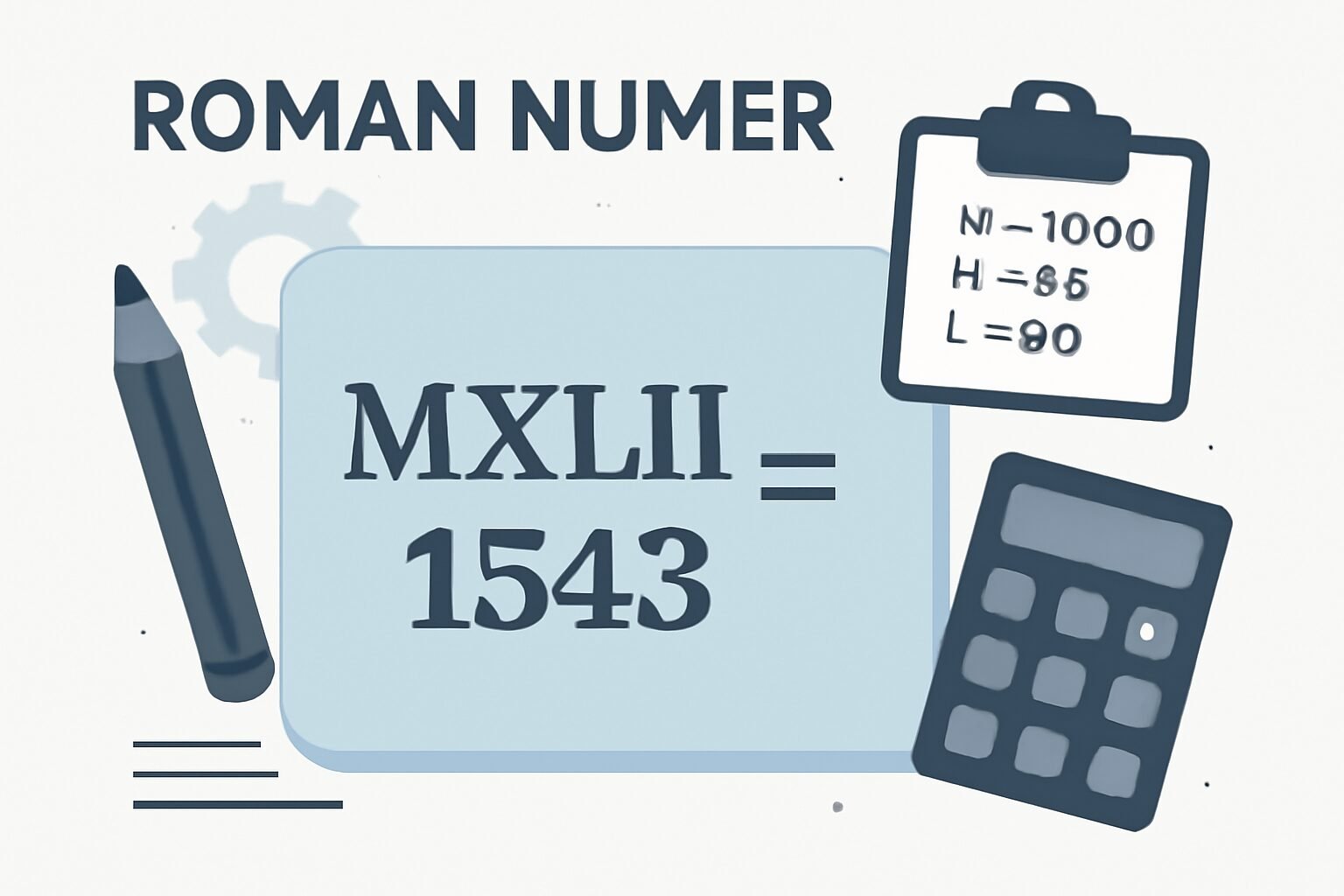 Roman Numerals: 1543
