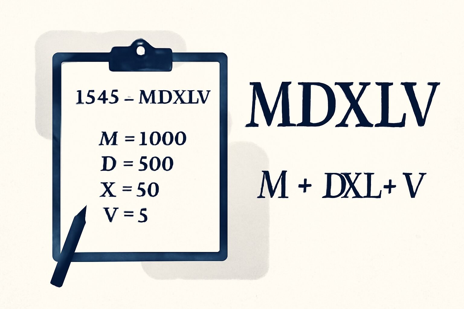 Roman Numerals: 1545