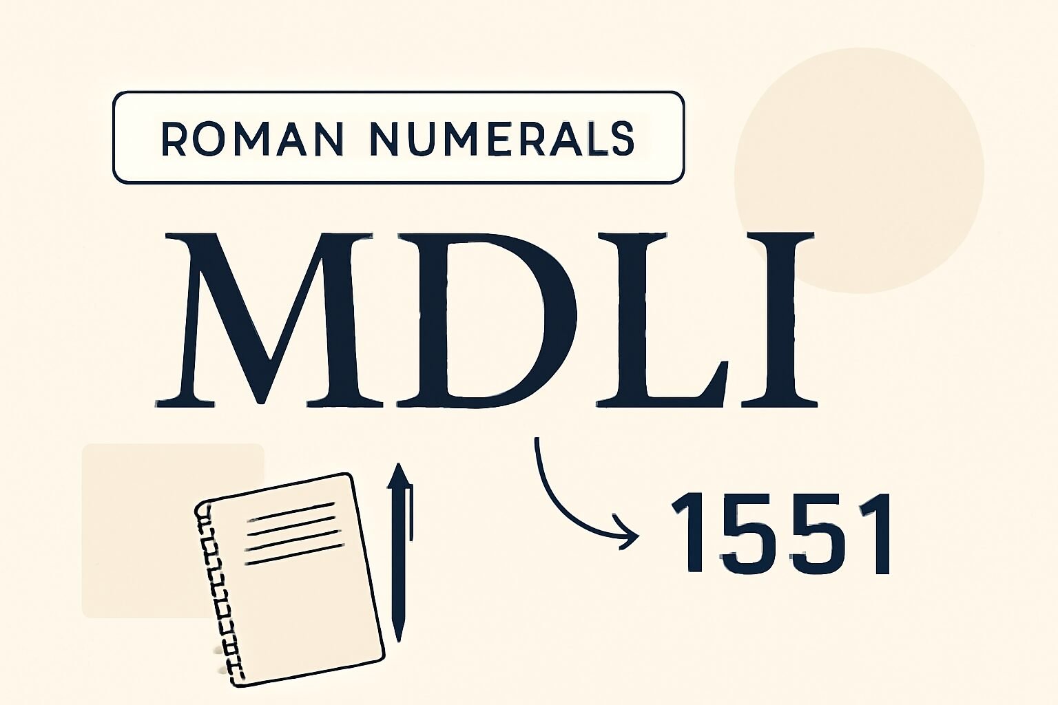 Roman Numerals: 1551