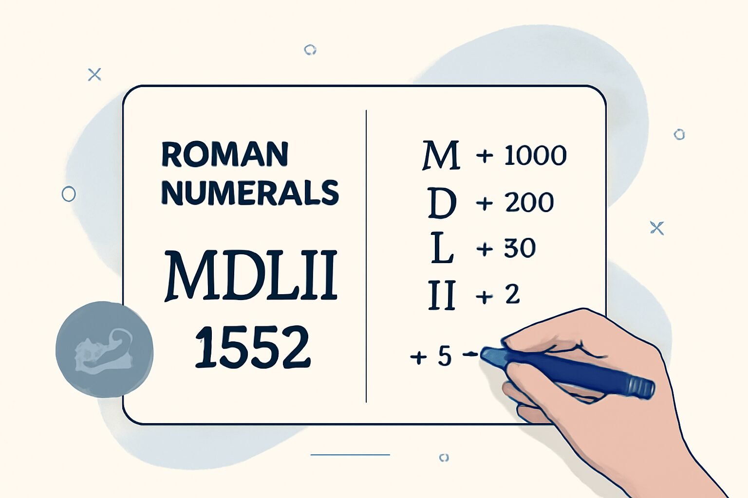 Roman Numerals: 1552
