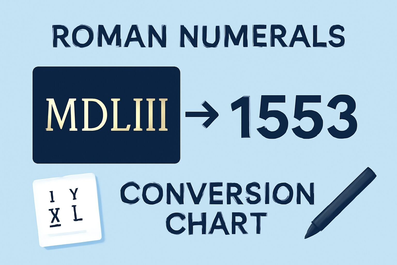 Roman Numerals: 1553