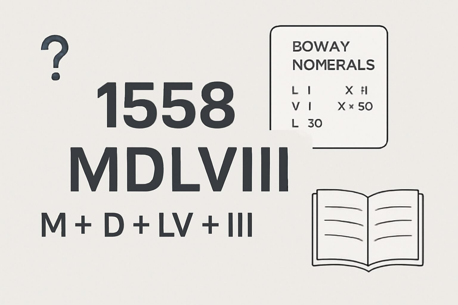 Roman Numerals: 1558