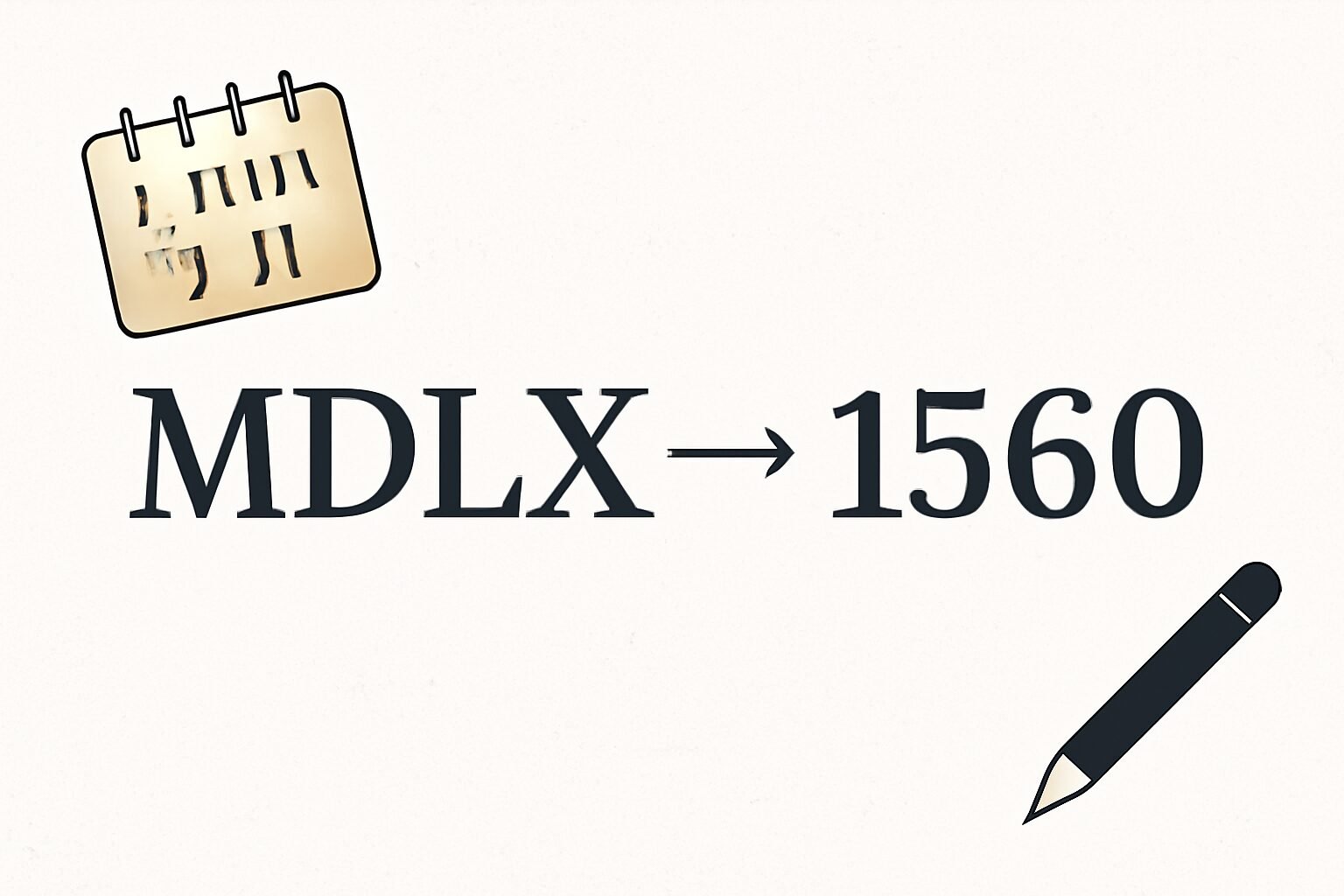 Roman Numerals: 1560