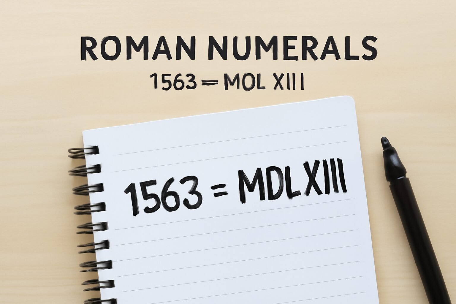 Roman Numerals: 1563