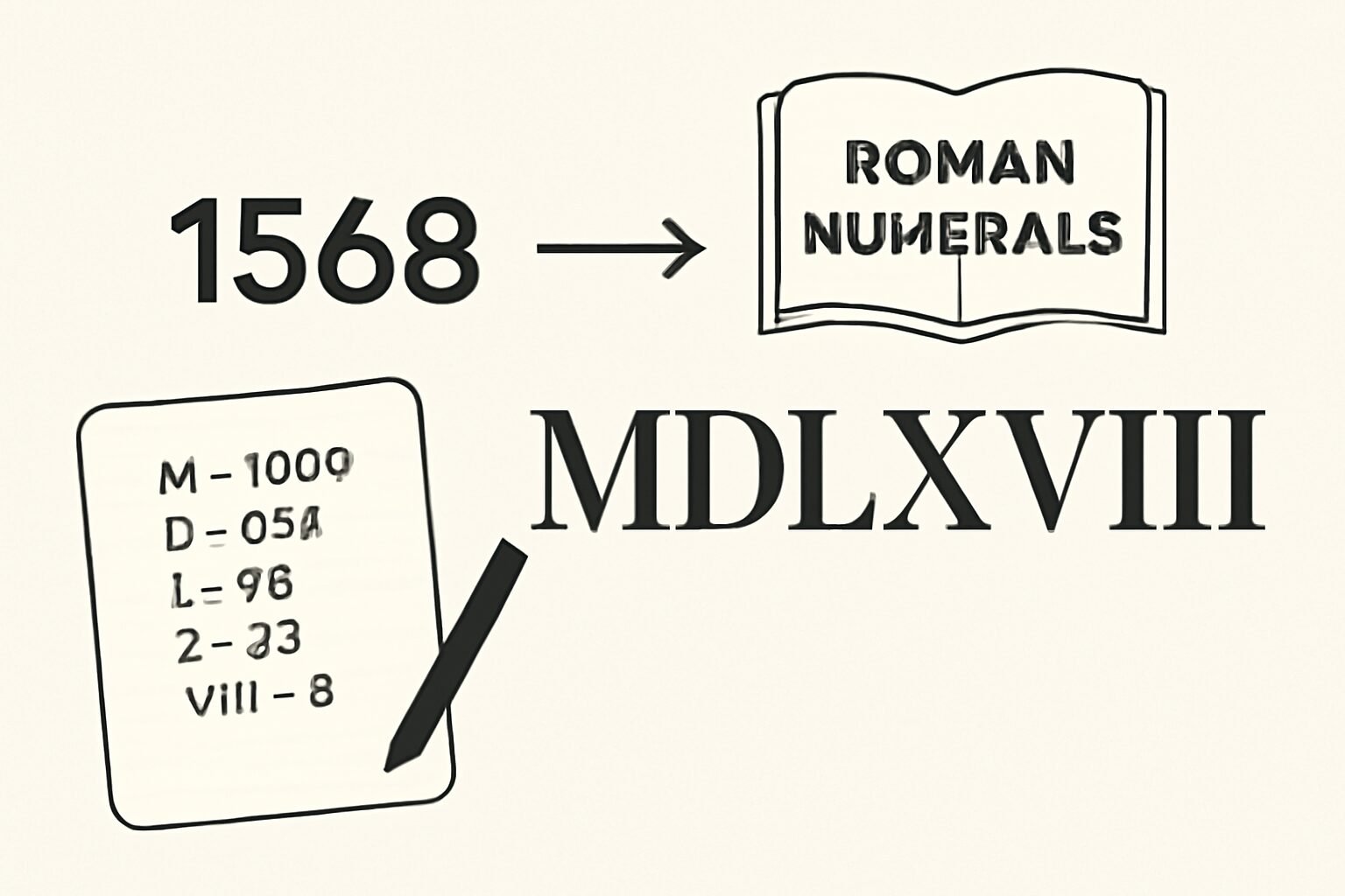 Roman Numerals: 1568