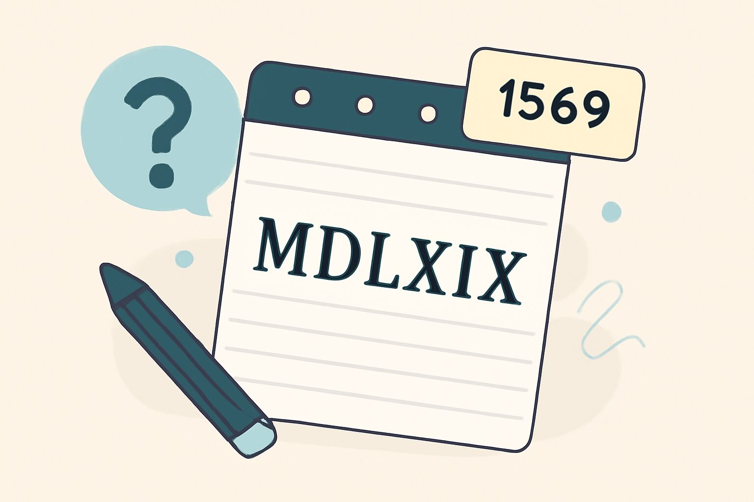 Roman Numerals: 1569