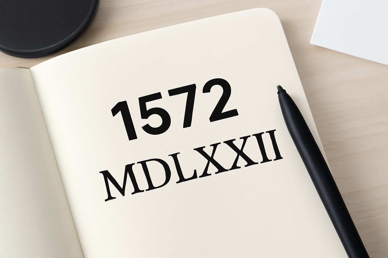 Roman Numerals: 1572