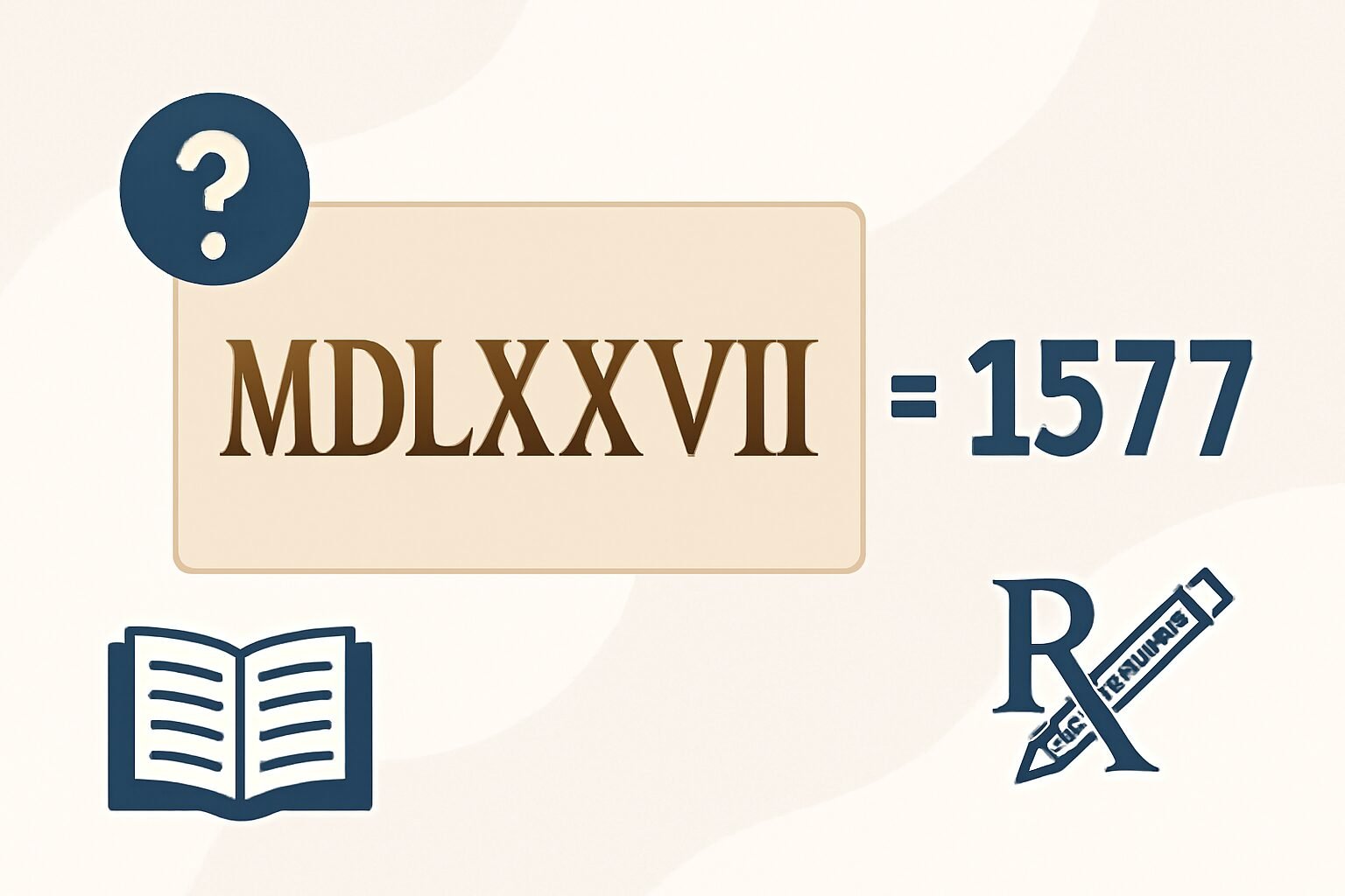Roman Numerals: 1577