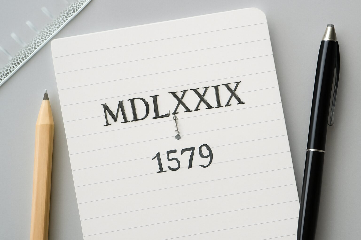 Roman Numerals: 1579