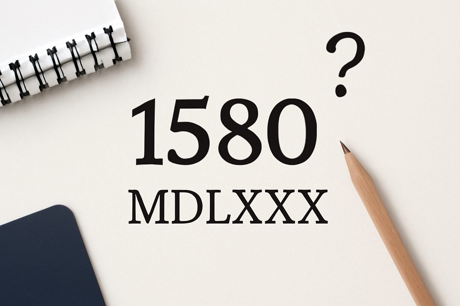 Roman Numerals: 1580