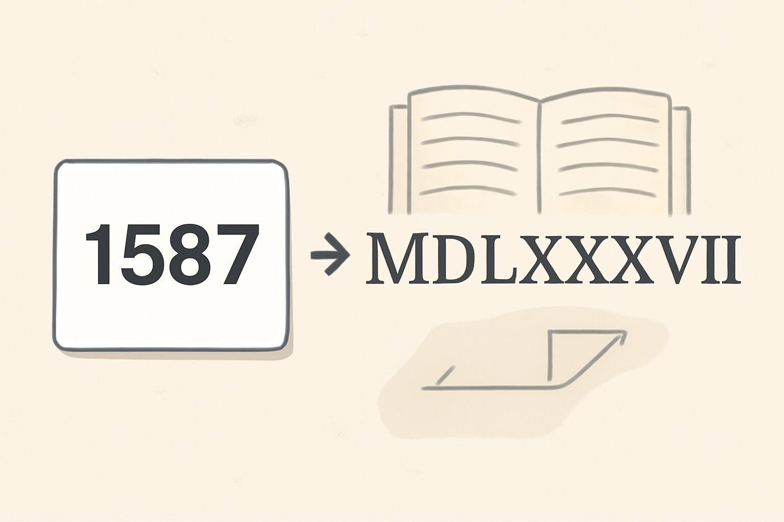 Roman Numerals: 1587