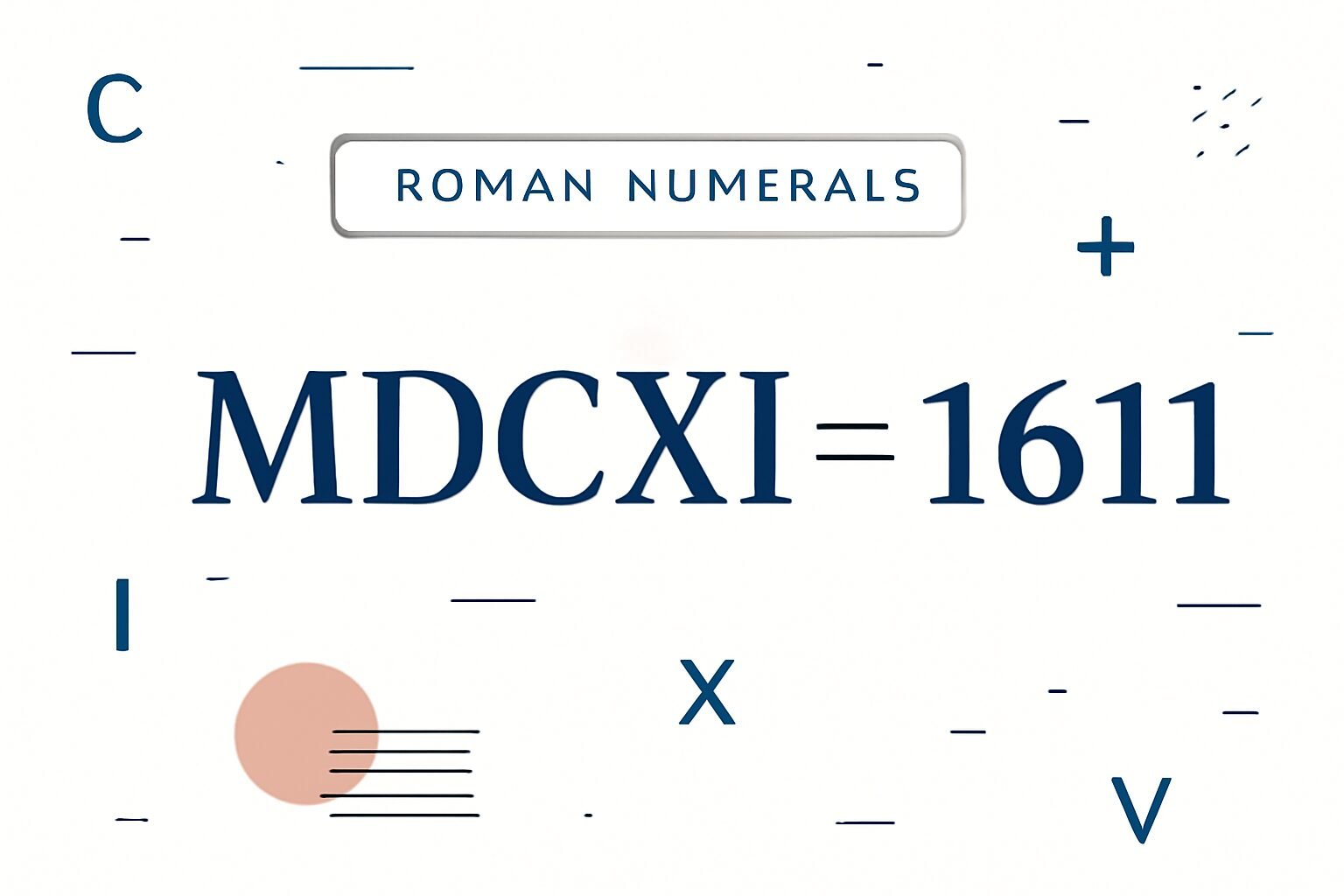 Roman Numerals: 1611