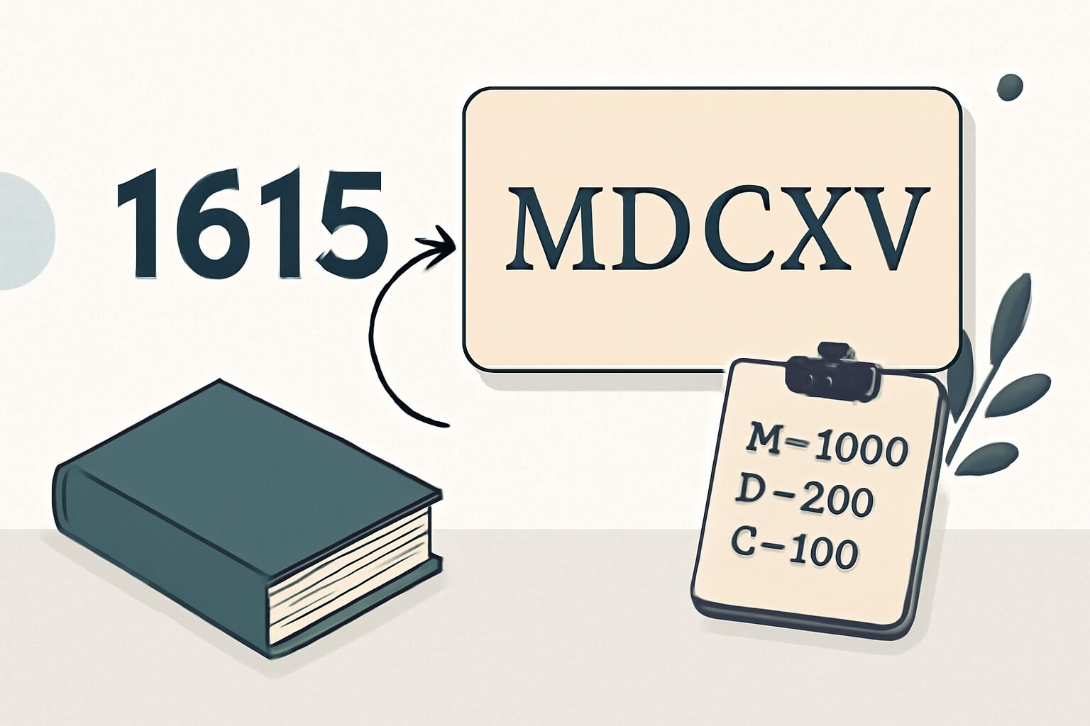 Roman Numerals: 1615
