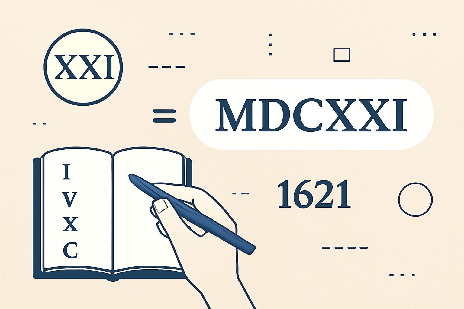 Roman Numerals: 1621
