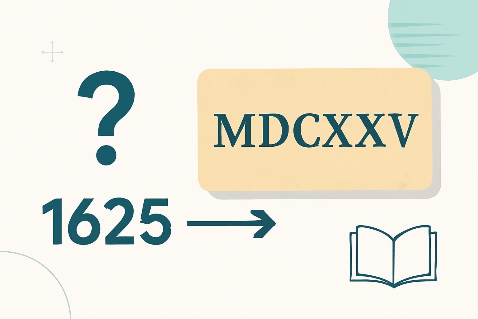 Roman Numerals: 1625