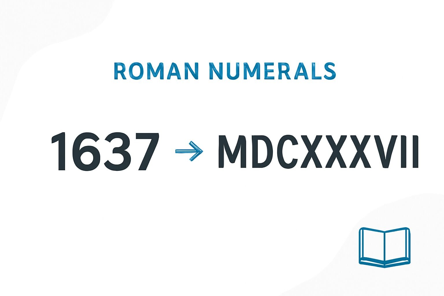 Roman Numerals: 1637