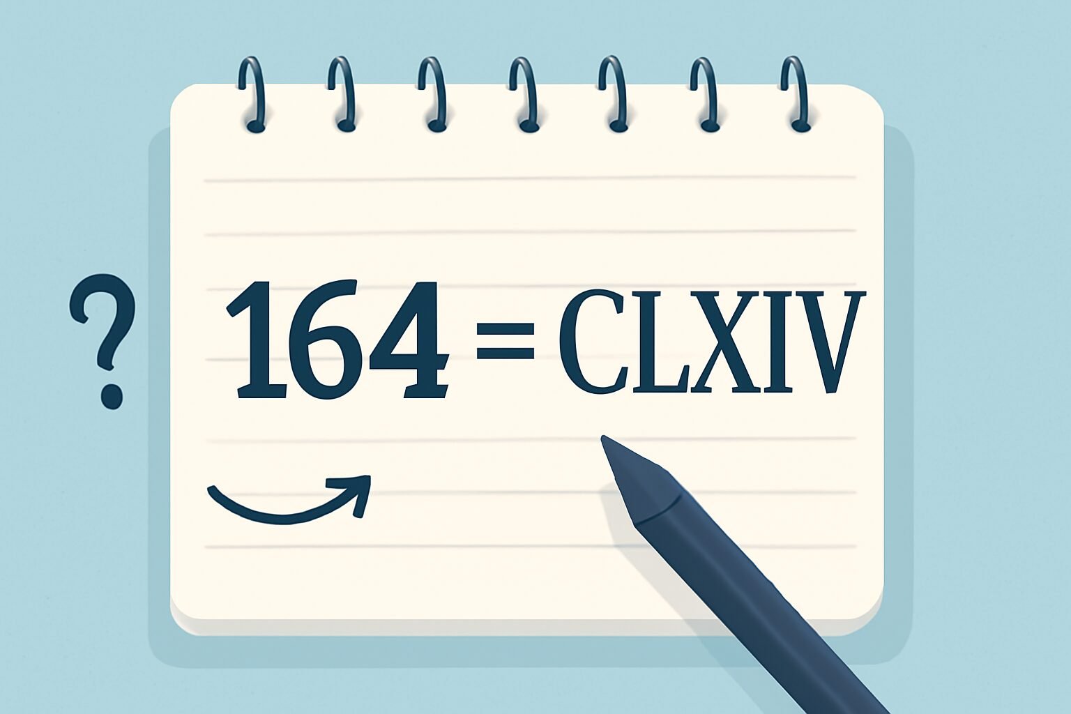 Roman Numerals: 164