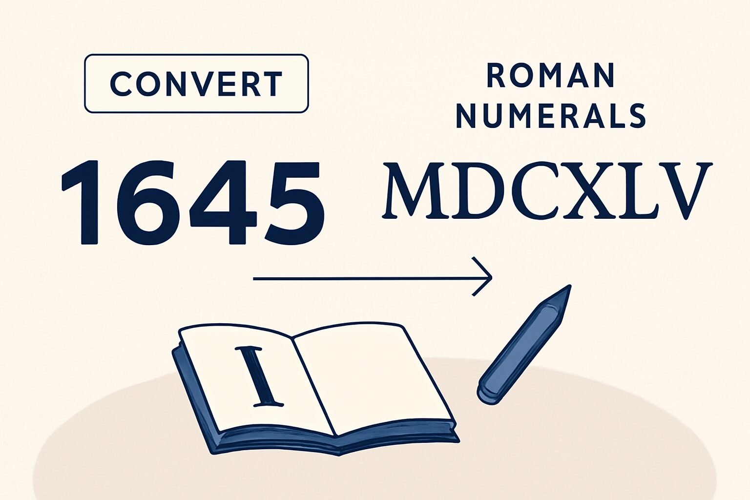 Roman Numerals: 1645