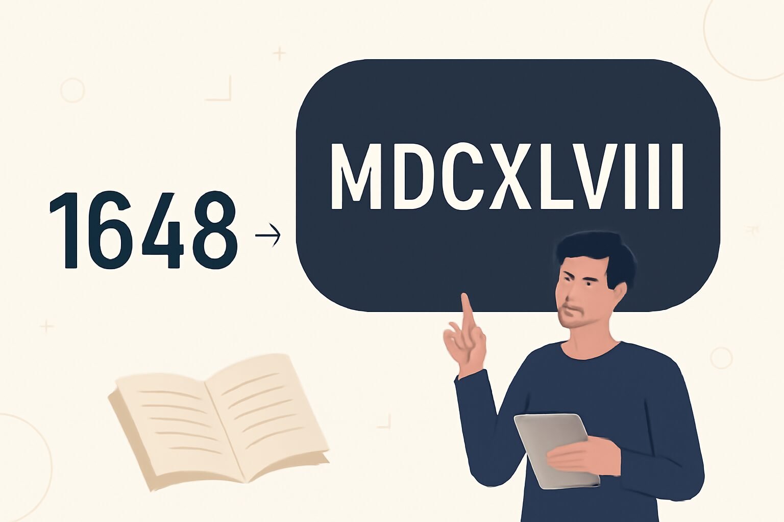 Roman Numerals: 1648