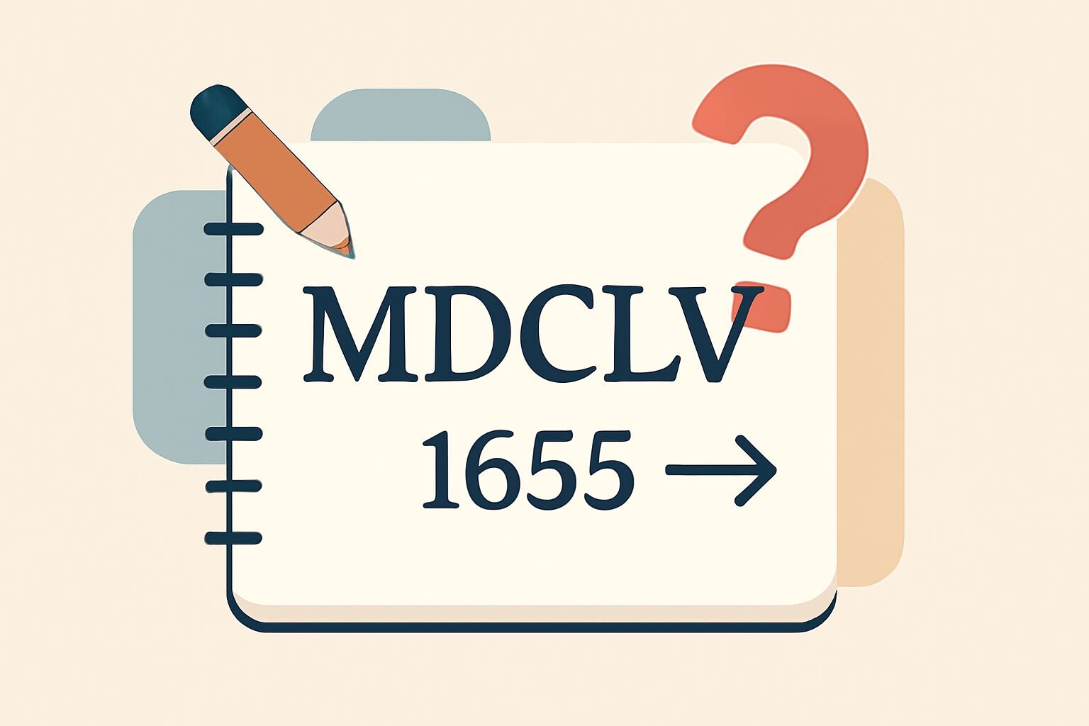 Roman Numerals: 1655