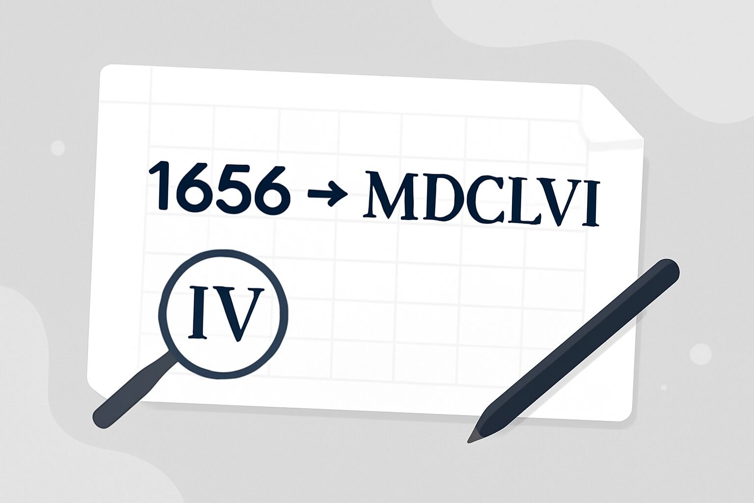 Roman Numerals: 1656