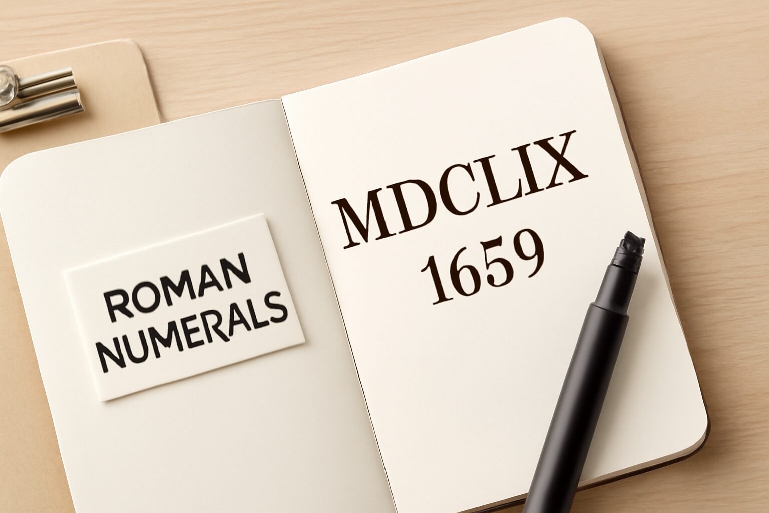 Roman Numerals: 1659