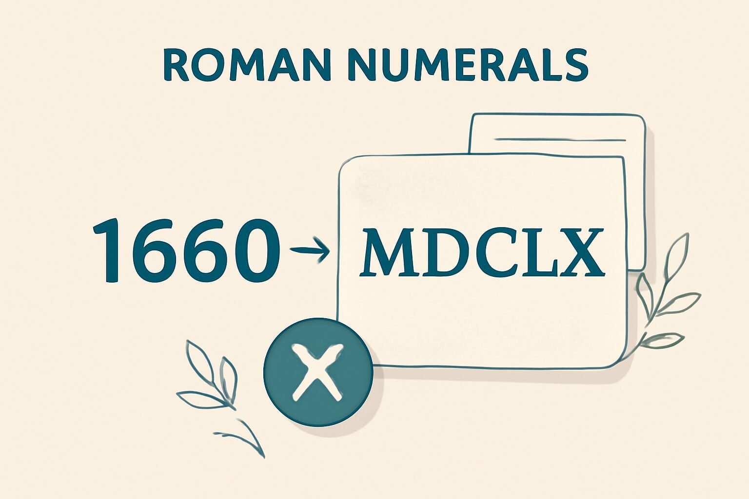 Roman Numerals: 1660