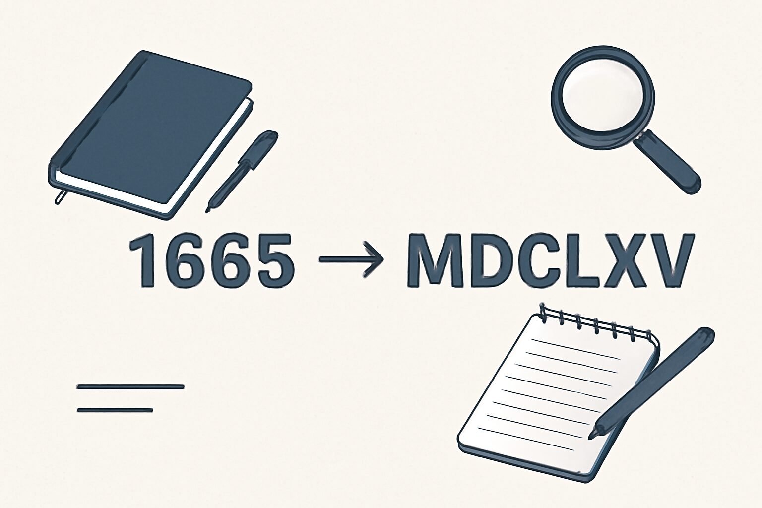 Roman Numerals: 1665