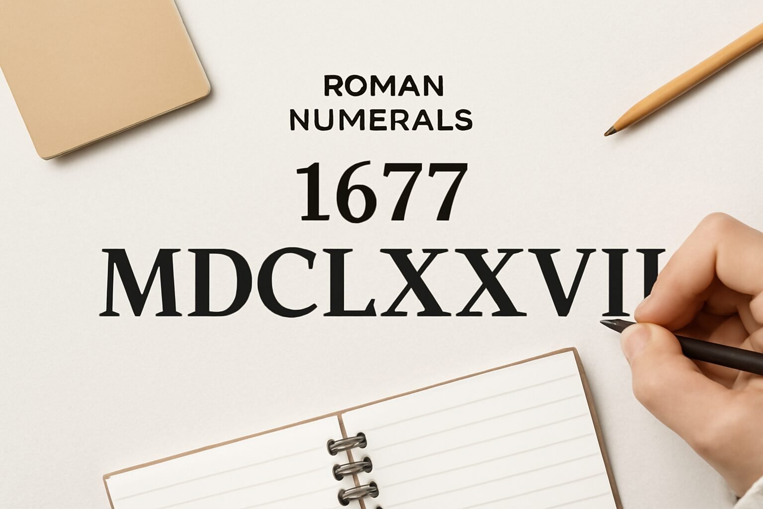 Roman Numerals: 1677
