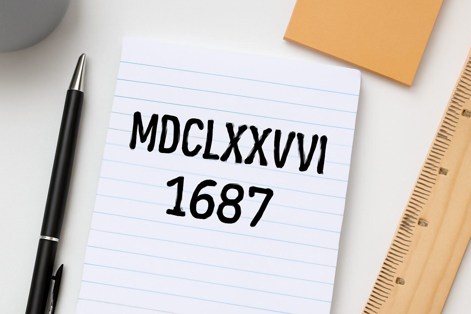Roman Numerals: 1687