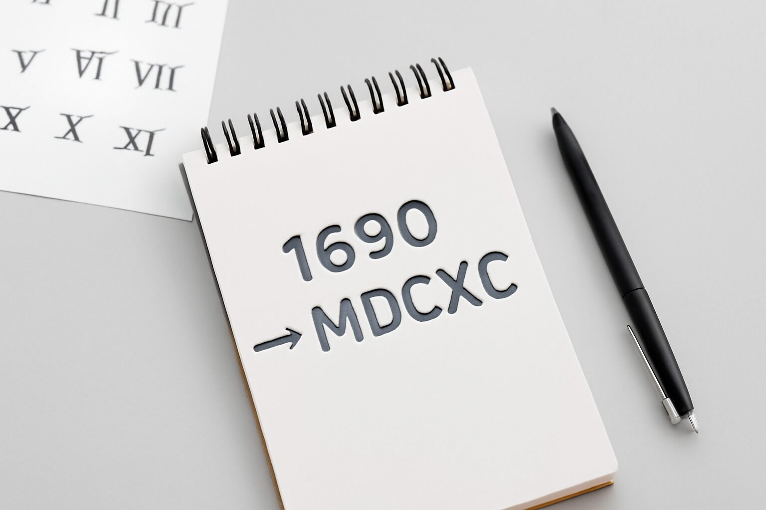 Roman Numerals: 1690