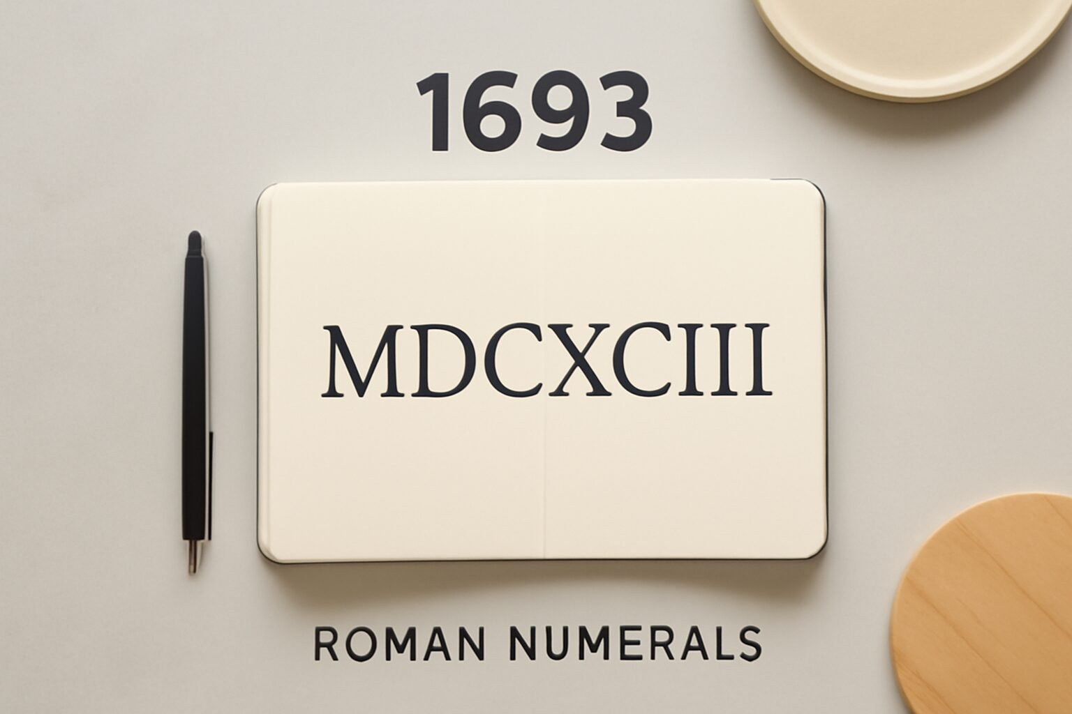 Roman Numerals: 1693