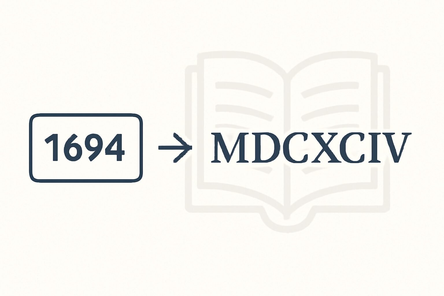 Roman Numerals: 1694