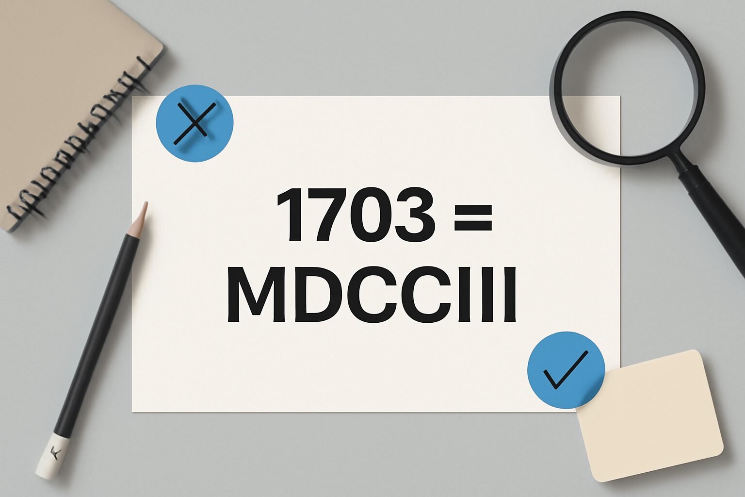 Roman Numerals: 1703
