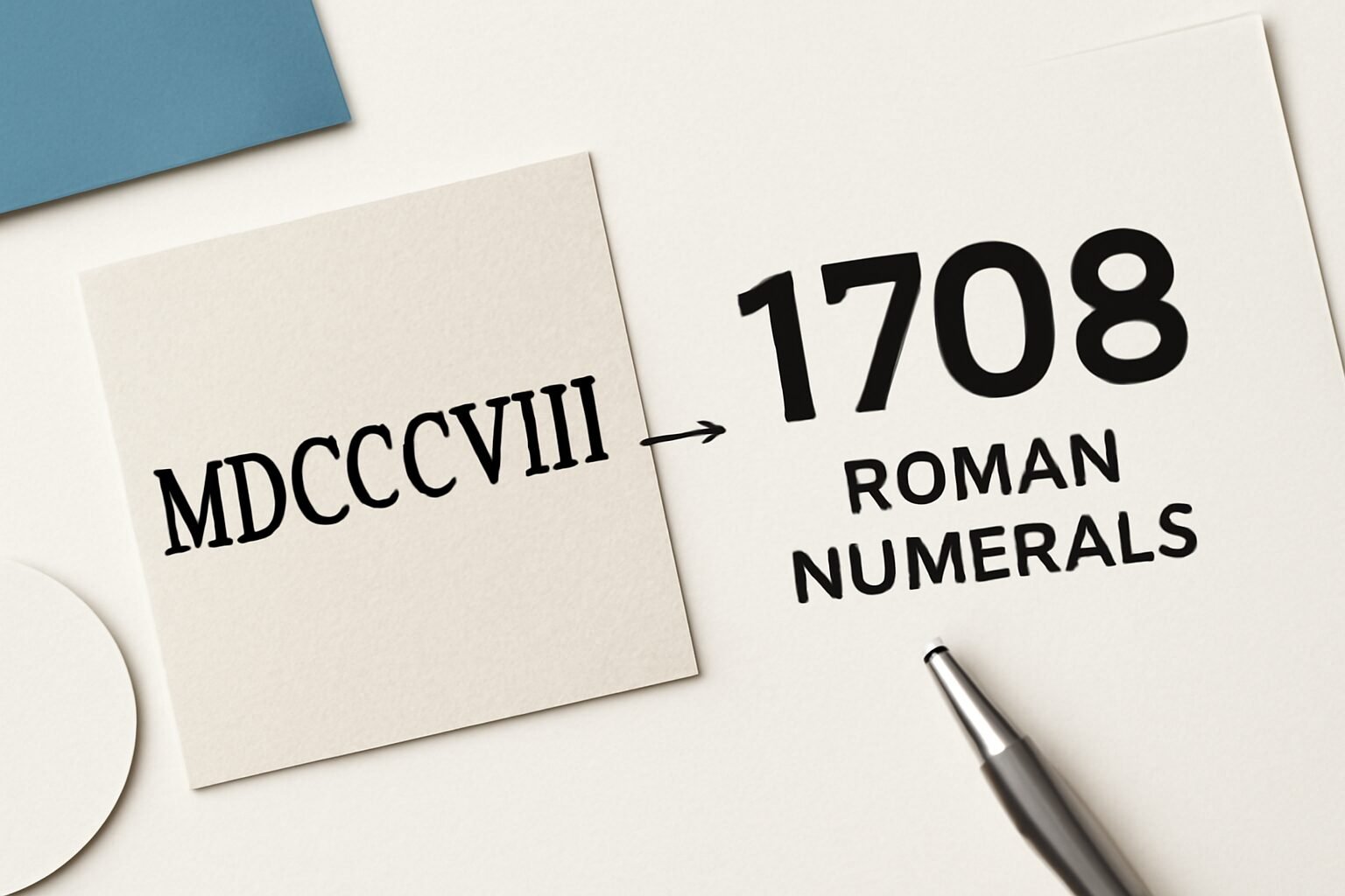 Roman Numerals: 1708