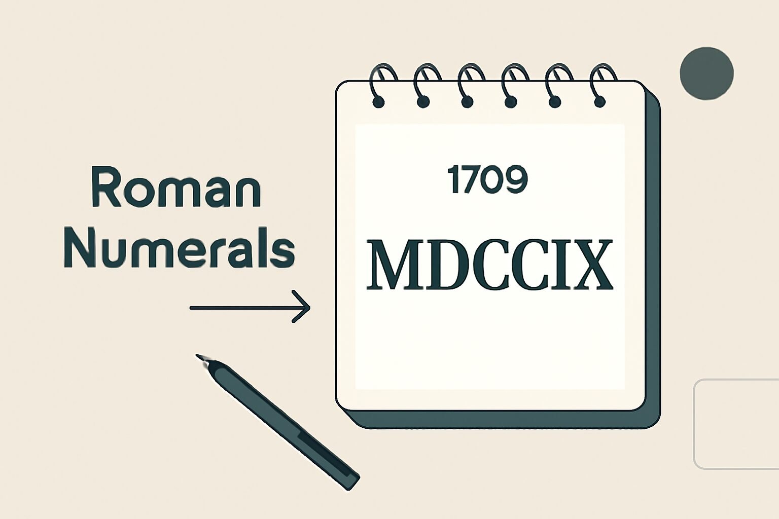 Roman Numerals: 1709