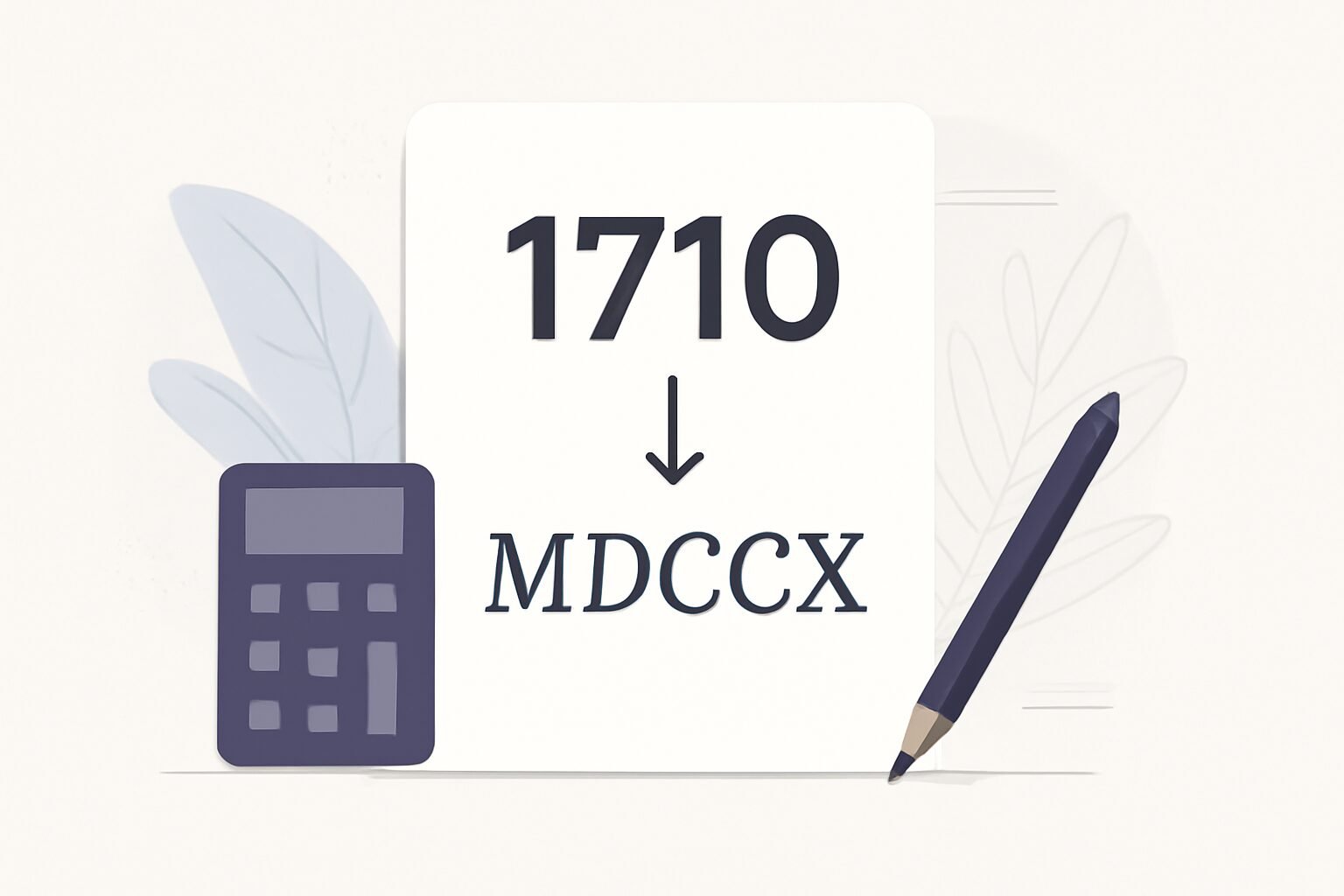 Roman Numerals: 1710