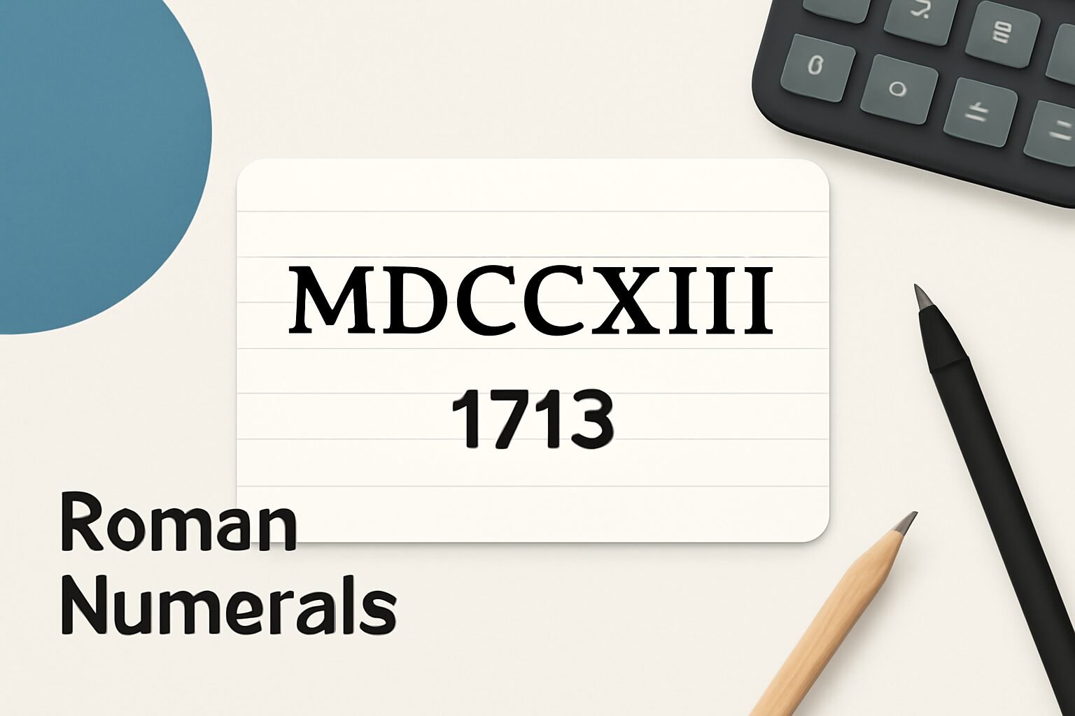 Roman Numerals: 1713