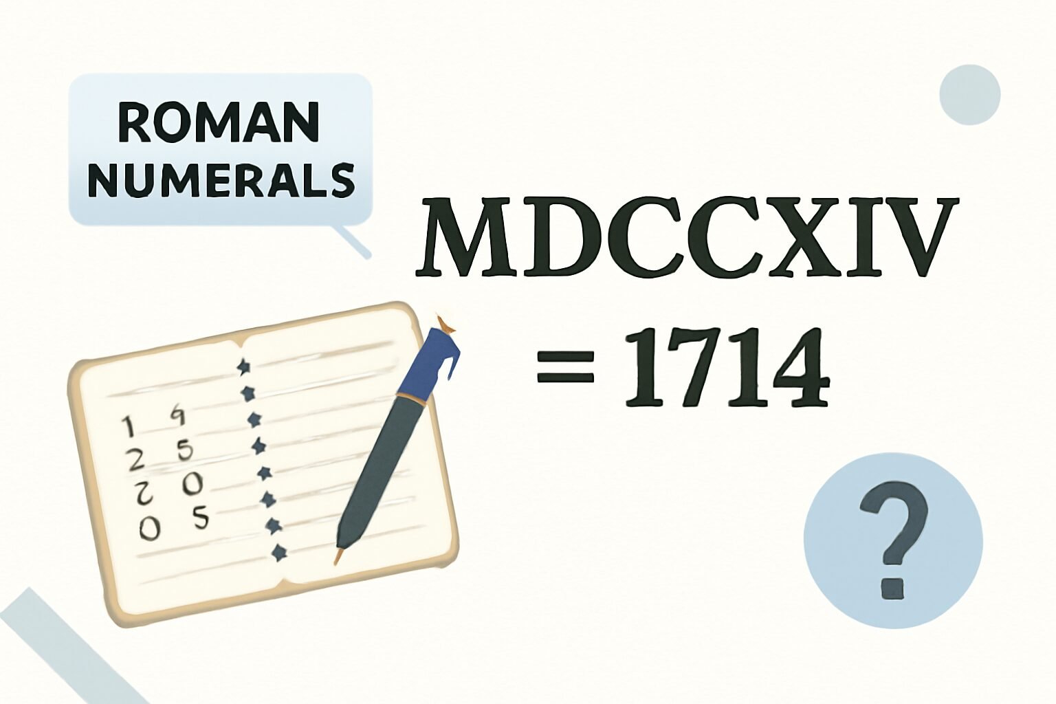 Roman Numerals: 1714
