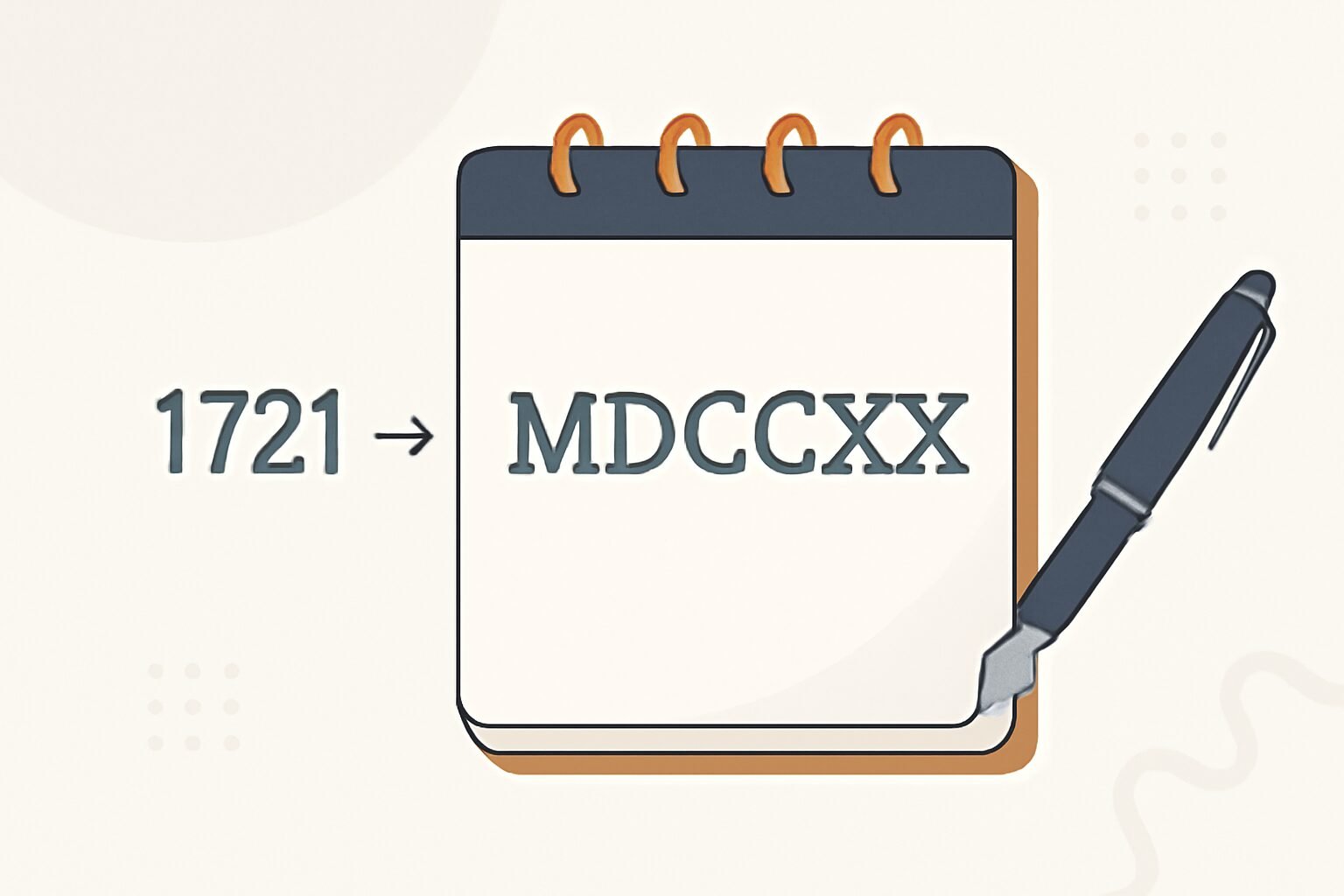 Roman Numerals: 1721