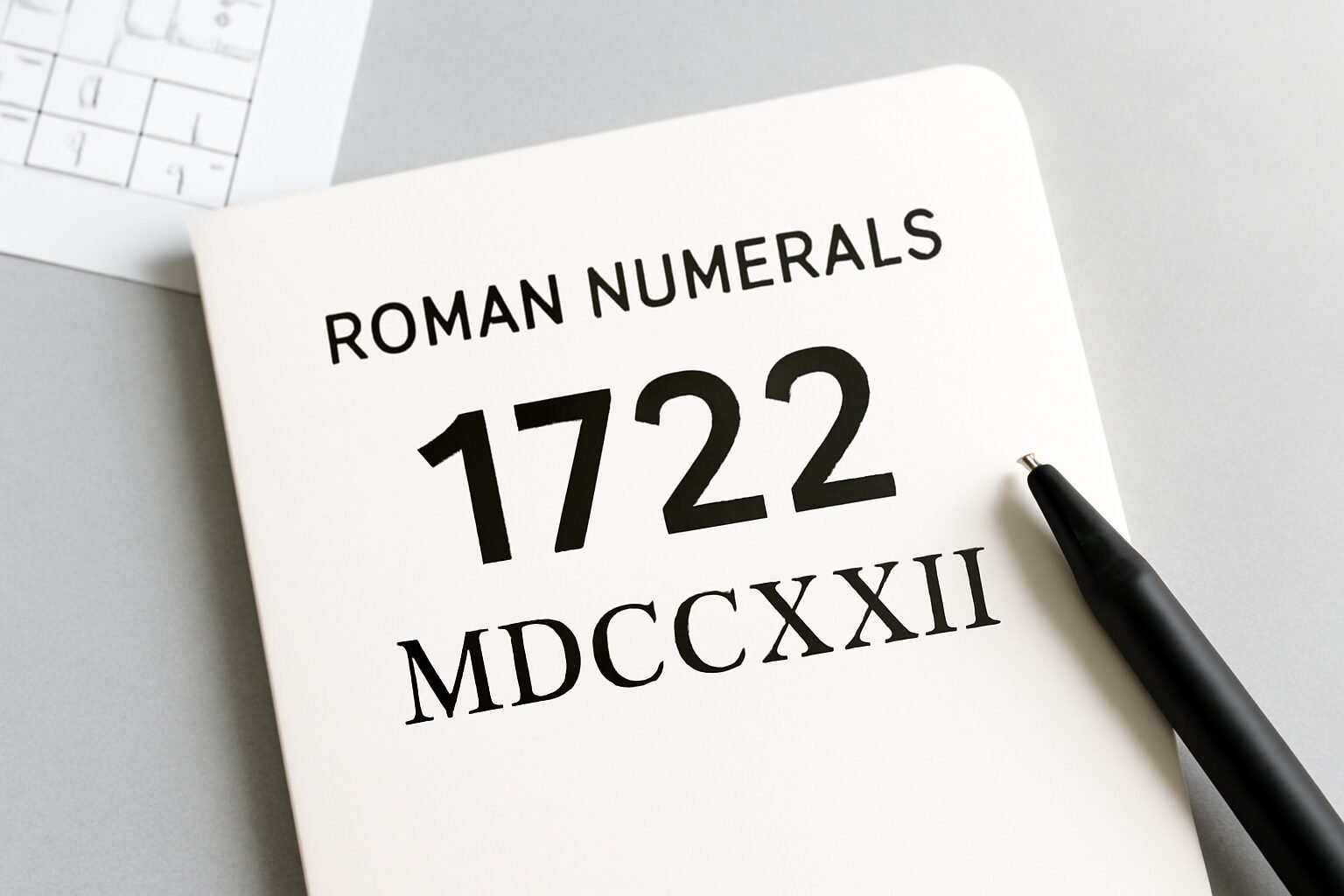 Roman Numerals: 1722