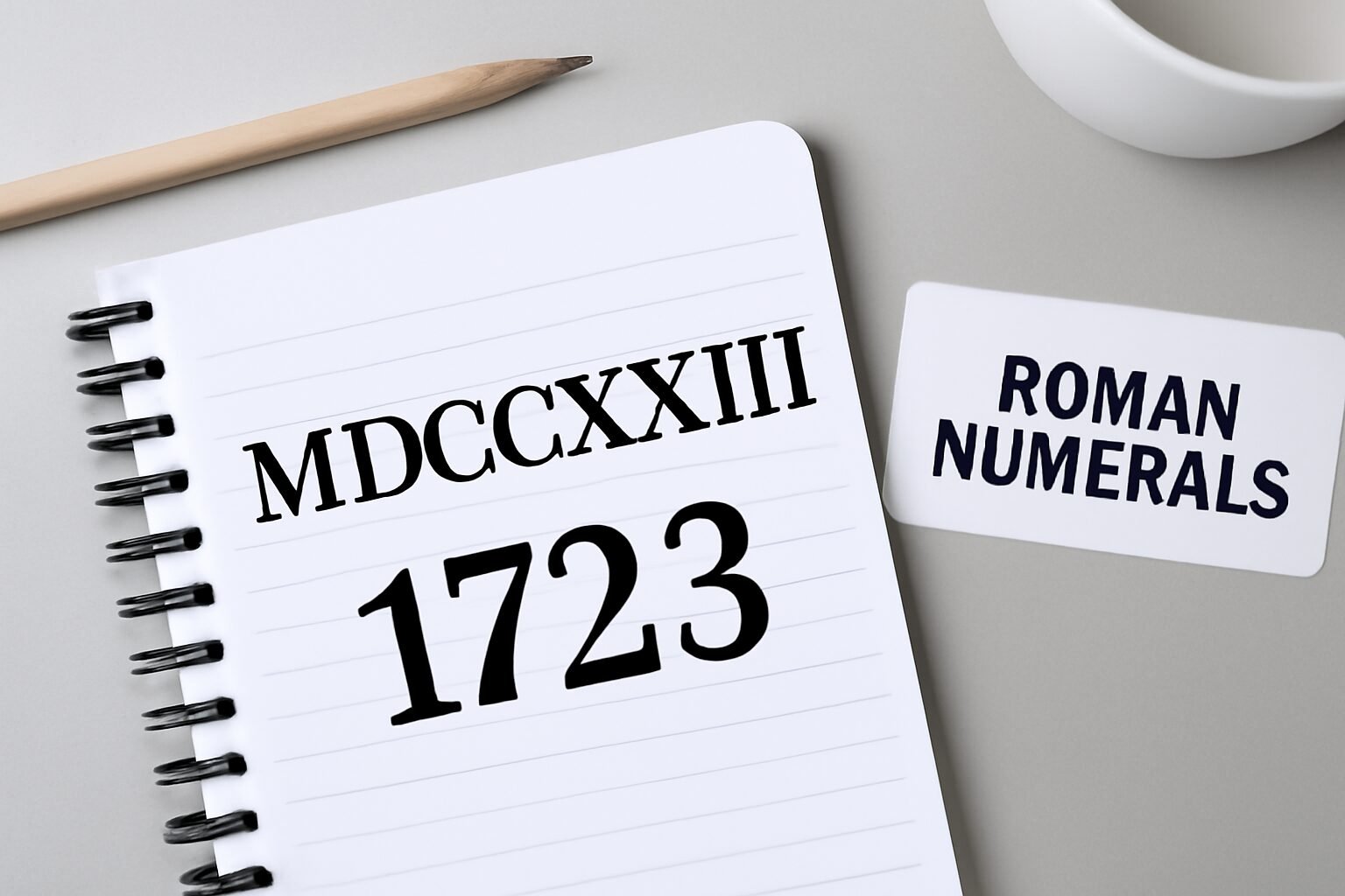 Roman Numerals: 1723