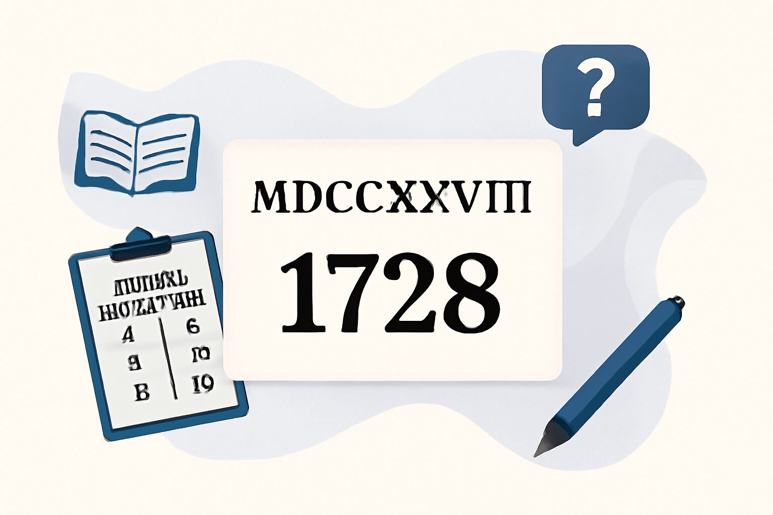 Roman Numerals: 1728
