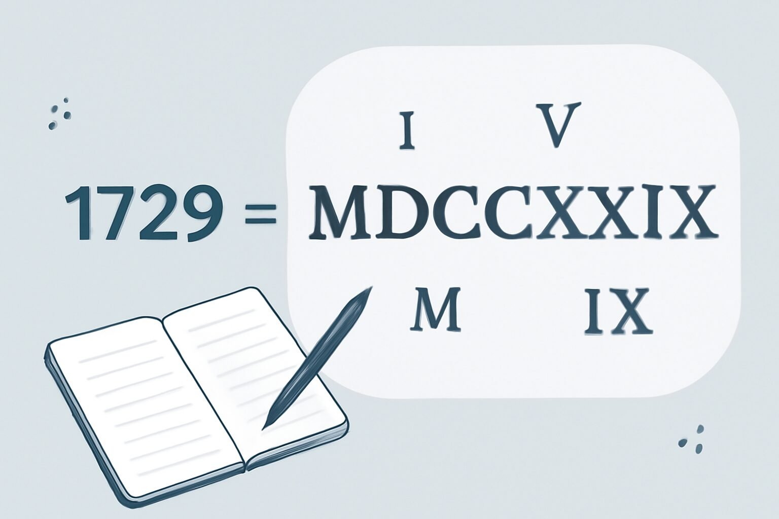Roman Numerals: 1729