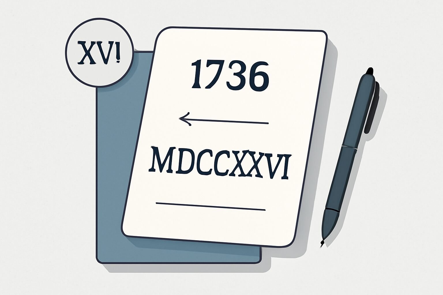 Roman Numerals: 1736