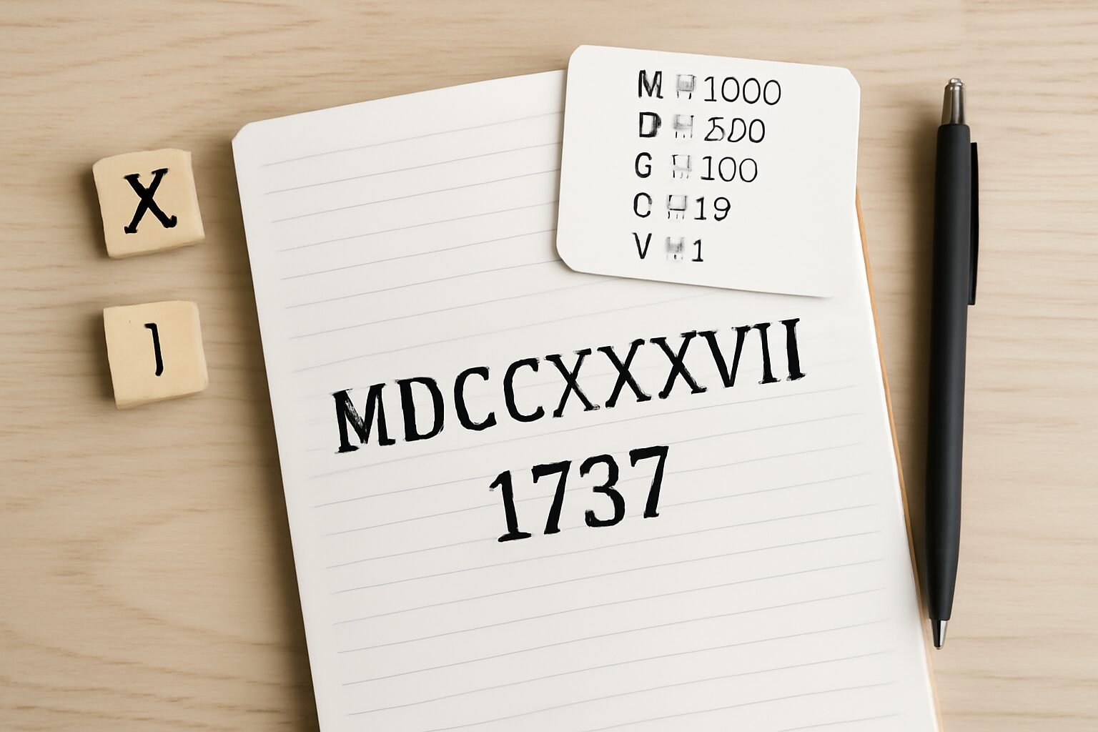 Roman Numerals: 1737