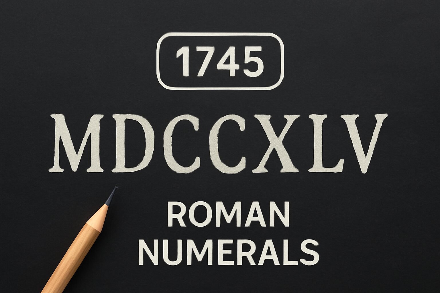 Roman Numerals: 1745